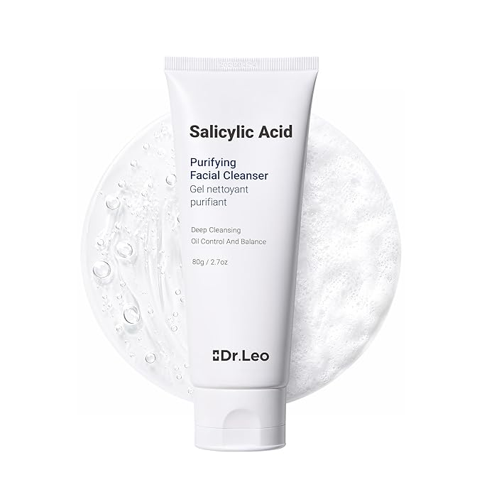 Salicylic Acid Foaming Cleanser, Face Wash for Oily, Combo & Acne-Prone Skin | 8 Amino Acids Gentle Non-Irritating, 3X Crystal Jelly Deep Clean, Oil Control, Prevents Breakouts, 2.7 oz