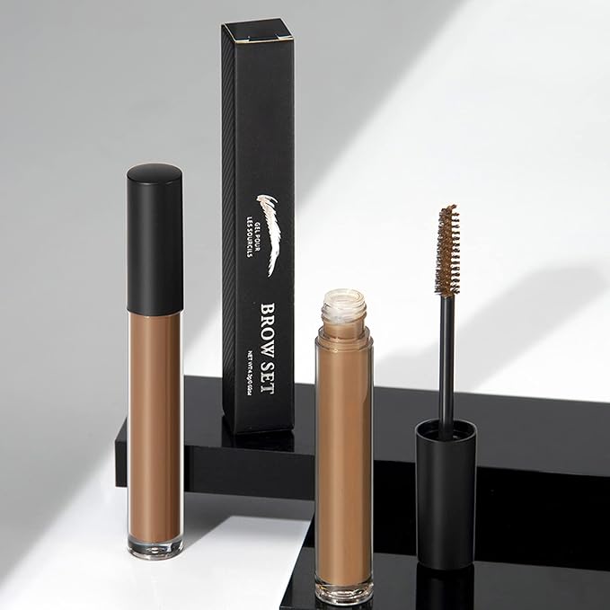 DAGEDA 2Pcs Dark Brown Brow Gel, Eyebrow Setting Gel, Waterproof and Sweat-Proof, Eyebrow Repair Liquid for Brows Styling 1.81oz