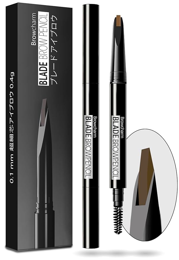 MAVENI Browcharm Microblading Eyebrow Pencil for Women,0.1mm Ultra-Fine Mechanical Pencil,Makeup Brow Definer Waterproof,Draws Tiny Brow Hairs and Fills in Sparse Areas and Gaps (03 Light Brown)