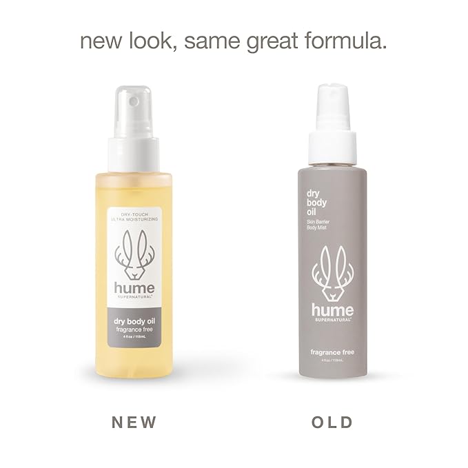 HUME SUPERNATURAL Dry Body Oil Spray - Ultra Hydrating Oil for Dry Skin, Light and Nourishing Body Oils for Women and Men, Long-Lasting Moisture Vanilla Daze, 1-Pack