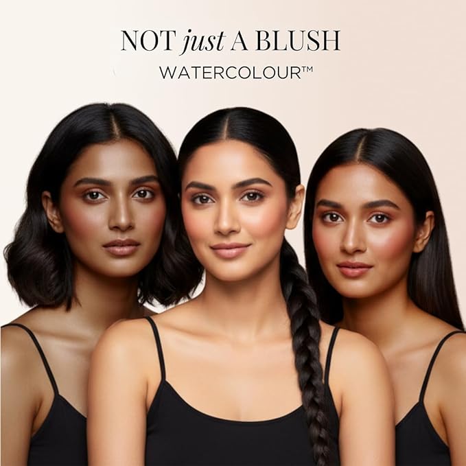 Daniel Sandler Watercolor Liquid Blush — Buildable, Blendable & Long-Lasting Liquid Blush for Cheeks, Lips, & Eyes — Lightweight & Water Resistant — For All Skin Types — Divine