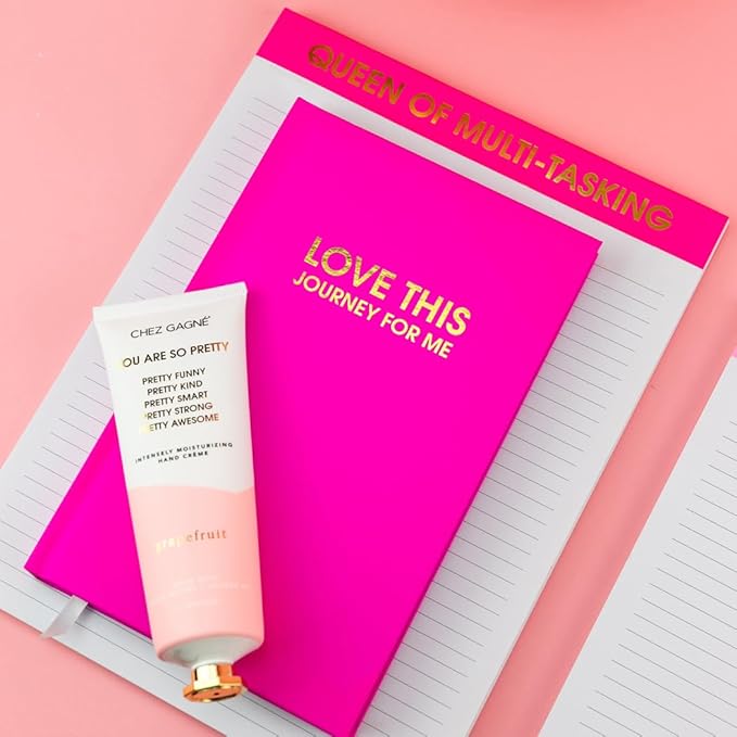 Chez Gagné Vegan Hand Cream for Dry Hands - You Are So Pretty - Grapefruit 3.4oz Non-Greasy Moisturizing Lotion - Made in California - Paraben, Sulfate & Phthalate Free - Mother's Day - Gift for Mom