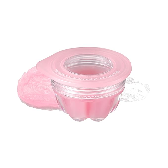 TONYMOLY Jelly Lip Melt, Korean Gloss, Moisturizing, Hydrating & Nourishing Lip Balm Treatment, Watermelon 0.31 oz