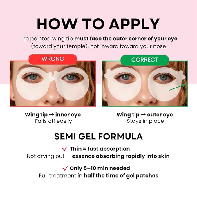 360° Collagen Eye Masks – Korean Under Eye Patches with Bakuchiol Retinol, Fine Lines & Wrinkle Care, Dark Circle Treatment, 50 Masks