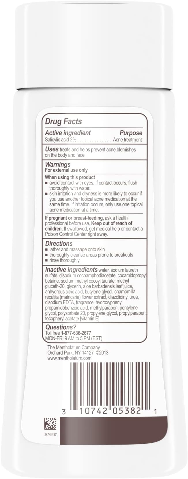 pHisoderm Anti-Blemish Body Wash for Acne, 10 fl oz Bottle
