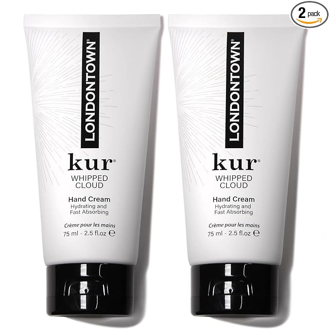 LONDONTOWN kur Whipped Cloud Hydrating, Moisturizing & Fast Absorbing Hand Cream, Vegan & Cruelty Free - 2.5fl oz, 2 Pack