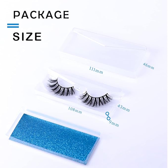 APCYUST Lashes Fluffy Mink Eyelashes Natural Look 5D Faux Mink False Lash Bulk Cat Eye Fake Eyelash Wholesale Soft Wispy Strip Eye Lashes with Individual Portable Lash Pack