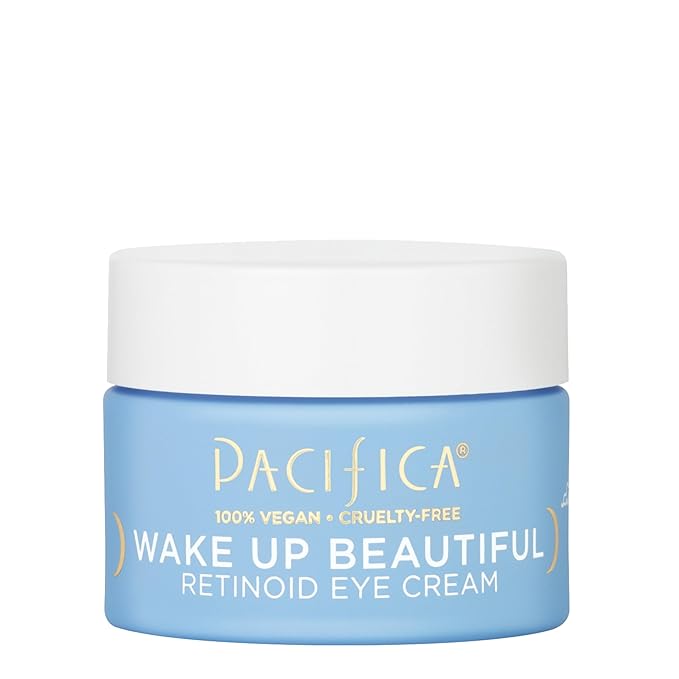 Pacifica Wake Up Beautiful Retinoid Eye Cream – Anti-Aging Under Eye Cream for Fine Lines & Wrinkles, Infused w/Retinoid, Melatonin & Mushrooms for Puffiness, Dark Circles & Eye Bags Daily Treatment
