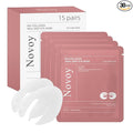 Novoy 15 Pairs Bio-Collagen Real Deep Eye Patches - 6-in-1 Retinol Overnight Eye Patches for Dark Circles, Puffiness & Wrinkles | 2% Caffeine+Hyaluronic+Niacinamide, Korean Popular Eye Mask - ROSE