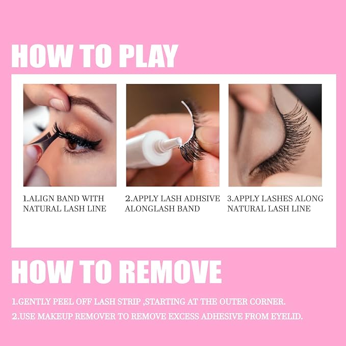 False Eyelashes 15-18mm 3 Styles 27 Pair PACK Mix Cross Fluffy Natural Look Luxury Volume Faux Mink Lashes Reusable Strip Lashes, Mulitpack
