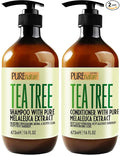 Tea Tree Oil Shampoo and Conditioner Set - Sulfate and Paraben Free Treatment for Oily Hair and to Help Reduce Your Itchy and Dry Scalp - Healthy Anti Dandruff Formula for Men and Women