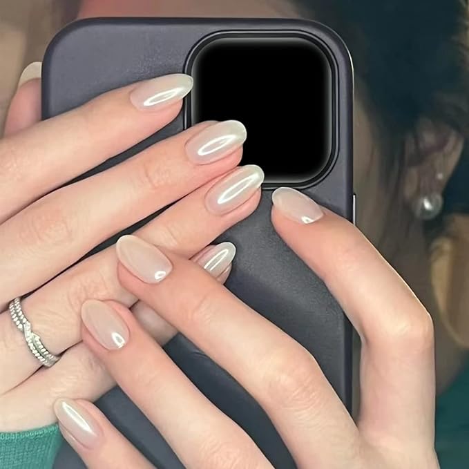 Magic White Pearl Chrome Nail Powder Solid Shell Fairy Glitter Nails Art Powder Holographic Ice Transparent Mermaid Moonlight Effect Manicure Pigment With Tool