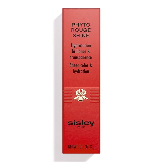 Sisley Paris Phyto-Rouge Shine, 21 Sheer Rosewood - Hydrating Shine Lipstick - Plumps & Smooths Lips - Sheer Color, Rich Texture, Intense Shiny Finish