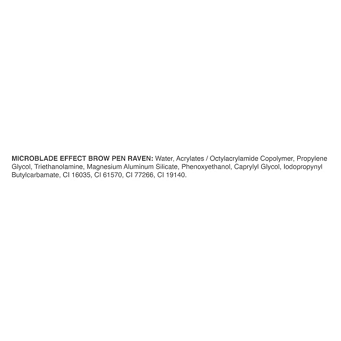bdb Microblade Effect: Brow Pen - Waterproof, Smudge-Proof, Long Lasting, Raven Black