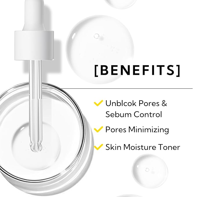 LANBENA Pore Minimizer Serum, Pore Minimizer & Reducer for Face, Minimizing, Shrinking, Oil Control Firming, Tightening Pores, 100% Vegan Pore Moisture after Blackhead Remover, 0.5 fl.oz