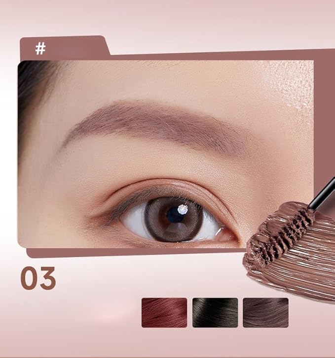 1PC Rock Sweet Eyebrow Mascara Eyebrow Concealer Color, Golden Light Brown Styling Brow Mascara, 3.5g (03#)