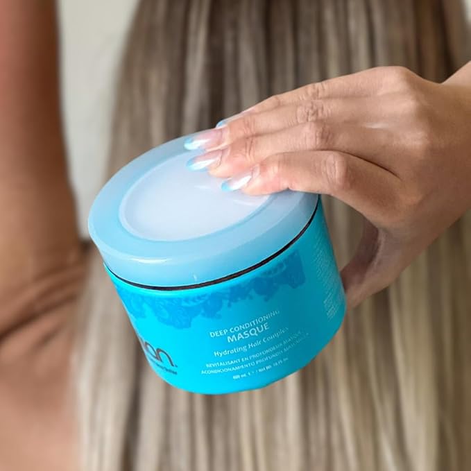 Pure Brazilian Deep Conditioning Masque with Brazilian Keratin, Acai & Arginine, Deep Conditioner Hair Treatment, 16 Fl Oz
