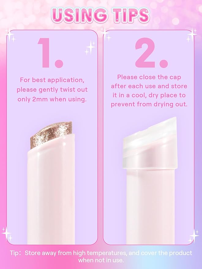 SHEGLAM Crystal Jelly Glaze Stick for Eyeshadow-04 Satin Suede