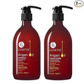 Luseta Argan Oil Shampoo and Conditioner Set Thickening for Thin & Dry Hair Smoothing & Nourishing Anti- Frizz for All Hair Types Sulfate Free for Men and Women 2 x16.9Fl Oz