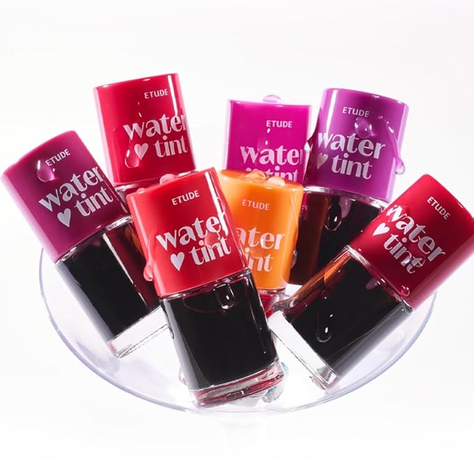 ETUDE Dear Darling Water Tint 3 SET (Strawberry Ade, Cherry Ade, Red Grapefruit Ade, 9g*3) | Vivid Color Lip Stain with Moisturizing Weightless & Non-sticky Finish | Korean Makeup, Perfect for Gift