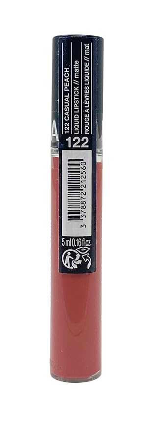 SEPHORA Collection Cream Lip Stain - 122 Casual Peach (matte peachy pink) 0.16 oz. / 5 mL