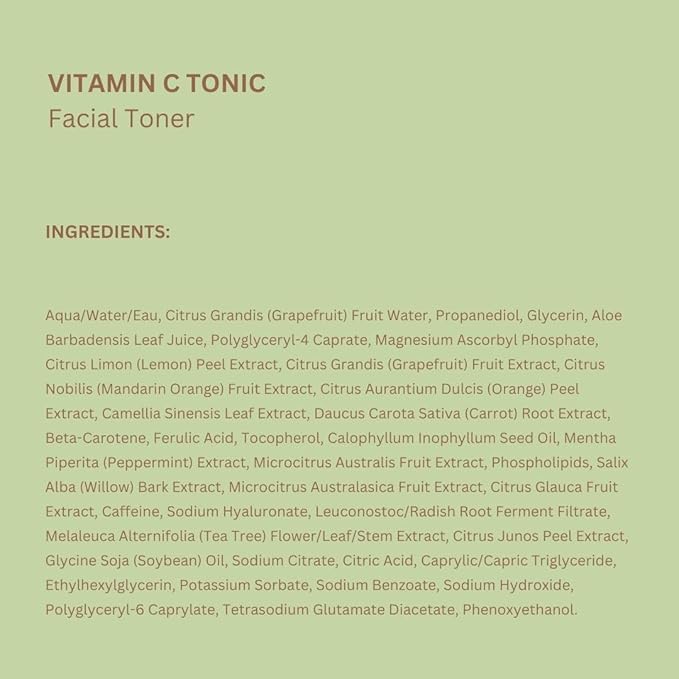 Pixi Vitamin-C Tonic,Brightening & Soothing Facial Toner, Boost Skin Luminosity, Infused with Vitamin-C & Ferulic Acid, Alcohol Free Daily Toner (250ml / 8,5 fl oz)