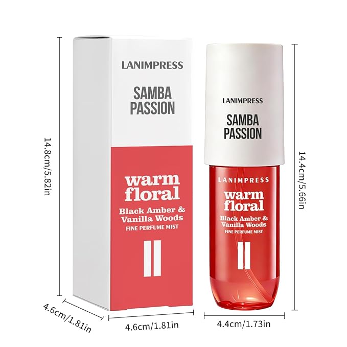 3 FL OZ Hair and Body Fragrance Mist, Eau De Parfum for Women,Warm Aroma,Perfume No.2, Floral Fruit Scent– With Notes of Black Amber Plum,Jasmine, Vanilla,Travel Size Body Spray