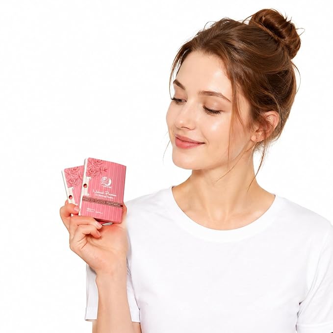 Rose Oil Blotting Sheets Compact for Face, Natural Linen Oil Absorbing Tissues, Makeup SkinCare Friendly, 100 Sheets x 2 Packs