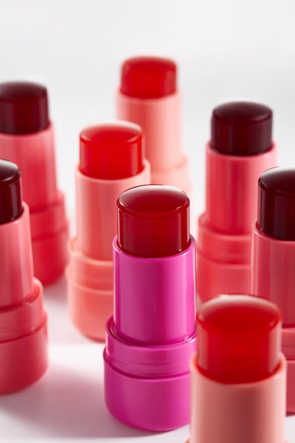Jelly Squad Lip and Cheek Stain 2 in 1 Tinted Jelly Blush and Lip Stain Long Lasting Lightweight Natural Finish Hangry Watermelon Red, 0.28 FL.OZ/8G，pack of 1