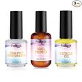 Fcozpjk Nail Dehydrator and Nail Primer with Cuticle Oil Set, Air Dry Bonding Primer for Acrylic Nails No Lift, Acid-free Prep Dehydrator, Natural Cuticle Oil for Nails, Manicure Accessories
