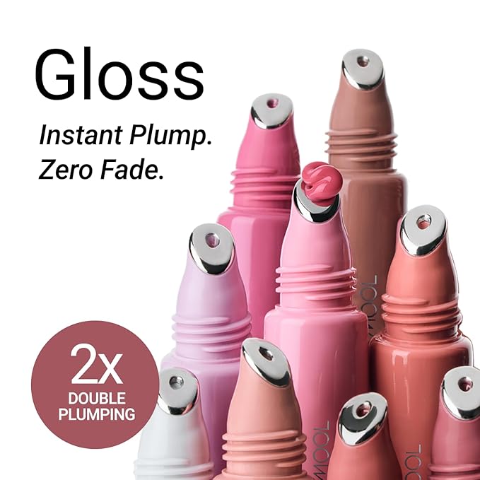 JUNG SAEM MOOL LIP-PRESSION Metal Serum Gloss | Hydrating Tinted Lip Balm with a Hygiene Precision Metal Applicator & Serum Infused Ingredients, Korean Lip Plumper Gloss (Rose Doze)
