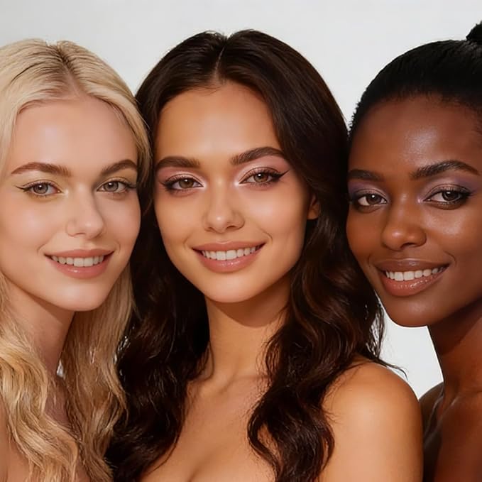 All-in-One Baked Eyeshadow Palette, Eyeshadow Highlighter Blush Contour, Soft Neutral Low-Saturation Tones, Smooth Blendable Buildable, Long-Lasting Natural Glow Makeup, Paleta de Sombras de Ojos 01