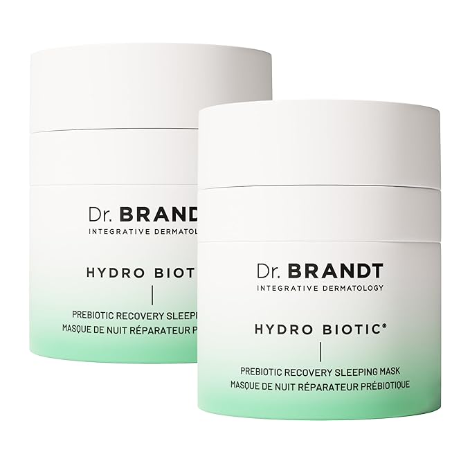 Dr. Brandt Hydro Biotic - Recovery Sleeping Mask - Deeply Hydrates + Reduces Redness & Signs of Irritation - 1.7 oz, Pack of 2