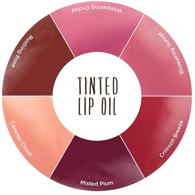 Burt's Bees 100 % Natural Moisturizing Tinted Lip Oil, Showering Sunset - 1 Pen, 0.04 Fl Oz
