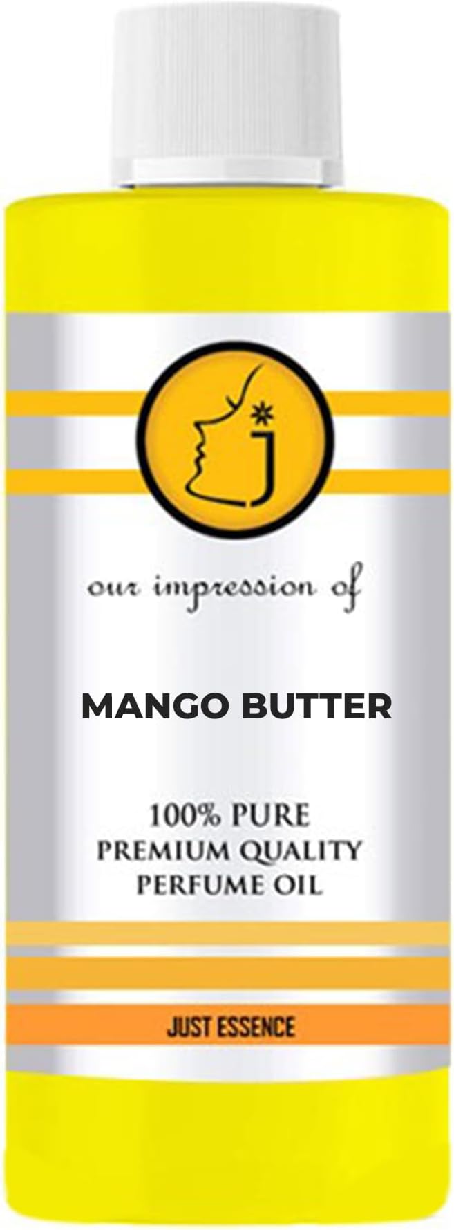 Just Essence Mango Butter Fregrance Perfume Oil for Perfume Making, Personal Body Oil, Soap, Lotion, Candle Making & Incense | Premium Quality Undiluted & Alcohol Free | 16 Fl Oz