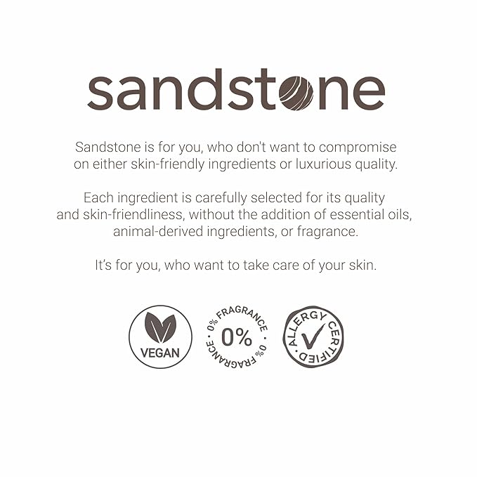 Sandstone Scandinavia Hypoallergenic Mascara for Sensitive Eyes – Smudge-Proof & Sweatproof Lengthening Mascara with Lash Separation – Vegan, Fragrance-Free & Allergy Certified – Black