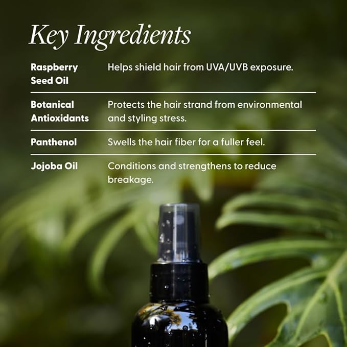 Live In Mist® Leave-In Conditioner | The Sunscreen of Haircare™ | Hydrate, Detangle & Protect | Raspberry Seed Oil for UV Protection | Black Spruce Extract for Color Preservation | Sulfate-Free (4 oz)