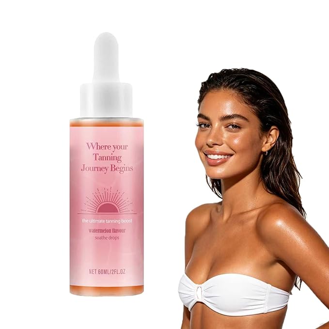 Tanning Drops, Glow Drops, 1PC Natural Sunless Tanning Drops to Drink for Face & Body, Enhancing Your Natural Skin Tone, Easy to Use for All Skin Types