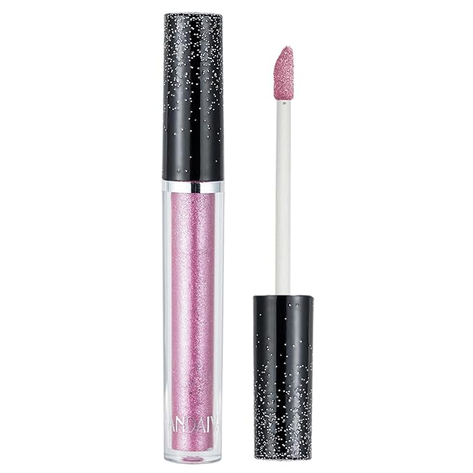 Liquid Eyeshadows, Long-lasting Liquid Glitter-Eyeshadows Colorful Eye Shadows for Eye-Makeup (Pink)
