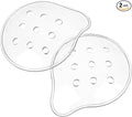 Dimeho 9-Hole Plastic Eye Patch, 2 Pcs Clear Eye Patches Breathable Ventilated Eye Covering After Surgerys Eye Protection for Cataract Recovery Cover