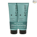 Acure Ultra Hydrating Shampoo and Conditioner Set - Moisturizing Set with Argan Oil for Women & Men with Dry, Damaged, Straight or Curly Hair, 100% Vegan, Paraben Free, Sulfate Free - 8 fl oz (2 Pack)