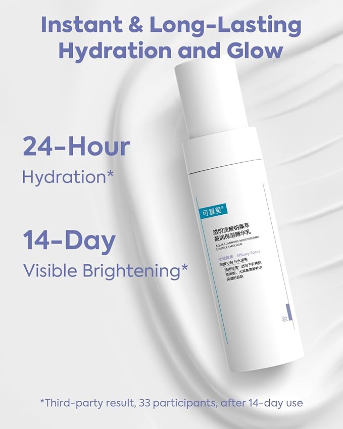 KOMFYMED Hydrating Essence Emulsion – Hyaluronic Acid Face Lotion for Sensitive Skin, Ultra-Lightweight Daily Moisturizer to Soothe Dry & Dehydrated Skin (2.7 Fl. Oz./80mL)