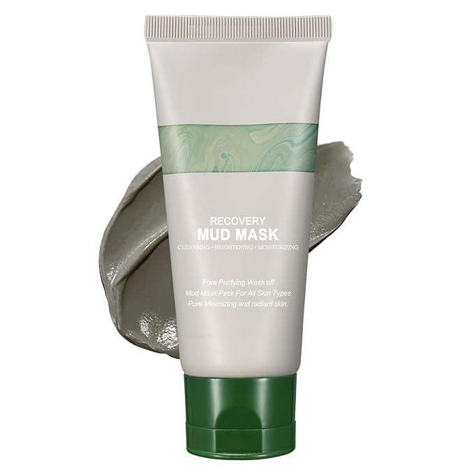 SEWOG Recovery Mud Mask, Relief Mud Mask for Face & Body, Deep Cleansing & Hydrating Clay Mask, Deep Pore Cleanser Oil Control Wash Off Body Mud