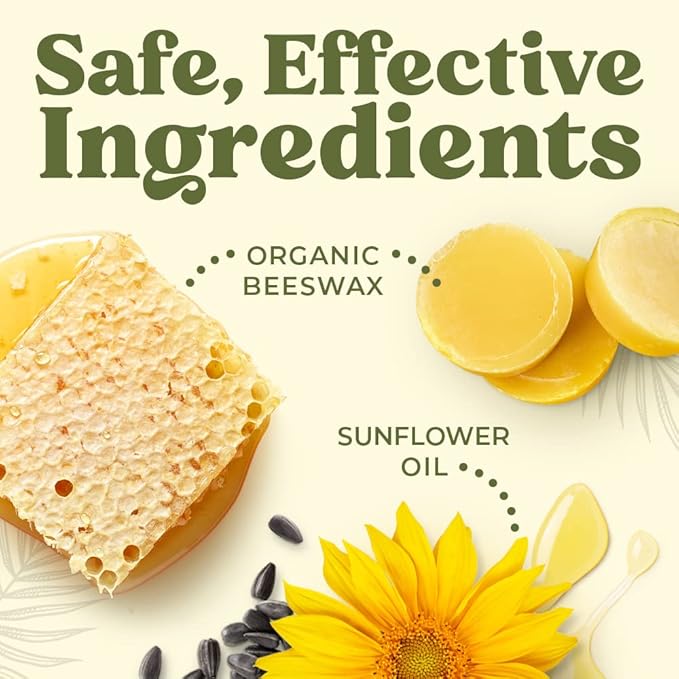 Earth's Daughter USDA Organic Lip Balm 4-Pack Unflavored - Beeswax, Coconut Oil, Vitamin E - Best Lip Repair Chapstick for Dry Cracked Lips.
