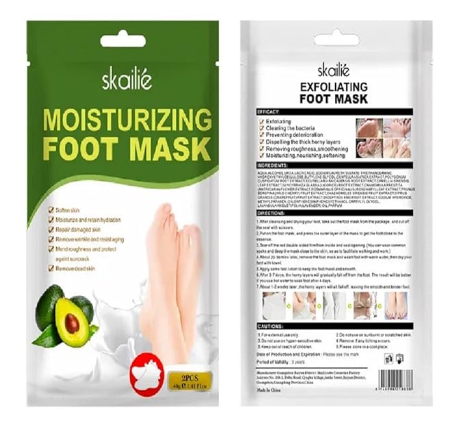 Moisturizing Foot Mask, white