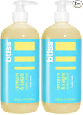Bliss Soapy Suds Body Wash - Lemon and Sage - 17 Fl Oz - Gentle and Hydrating for Supremely Soft Skin - Paraben Free - Vegan & Cruelty Free (Pack of 2)