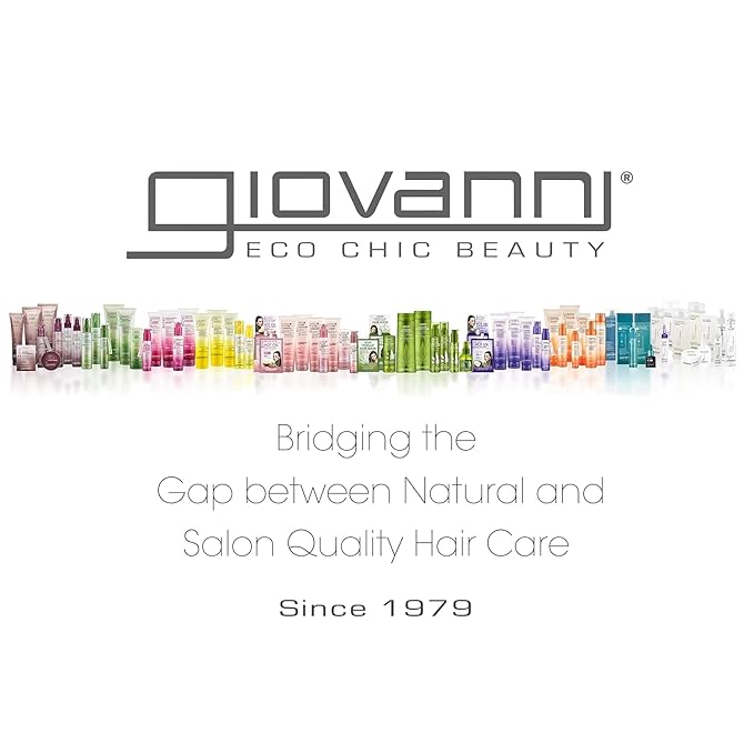 GIOVANNI 2chic Ultra-Repairing Shampoo & Conditioner Set - Bond Repair for Over-Processed Hair, Helps Restore Natural Elasticity, Blackberry & Coconut Oil, Shea Butter, Color Safe - 8.5 oz Each