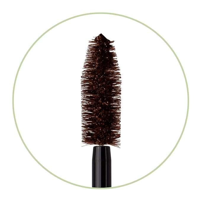 Pixi Large Lash Mascara | Extreme Volume & Lengthening Mascara with Vitamin E, Panthenol & Bamboo | Smudge-Proof & Water-Resistant | Buildable & Clump-Free | Best Brown | 0.4 fl oz