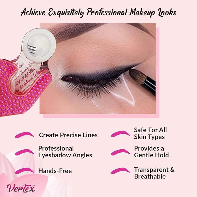 Makeup Tape Eyeliner Stencils Pencil Liquid Liner Wing Tips Firm Hold Clean Edge Eyeshadow Lines Palette Primer Cream Real Beginners Techniques Use Brush Pen Stamp Sharpener Angled Shadow Shields Pads
