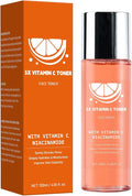 Toner for Face, with Vitamin C Niacinamide Gentiana Scabra Extract, Even Skin Tone, Pore Minimizing, Oil Control,Locks in Moisture,4.06 fl.oz